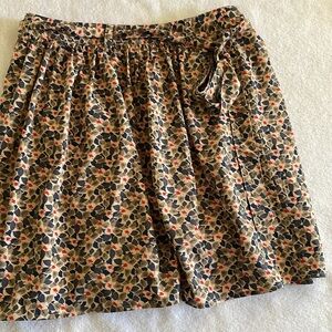 Land's End Canvas Brand Fully Lined Floral Print Mini Skirt
